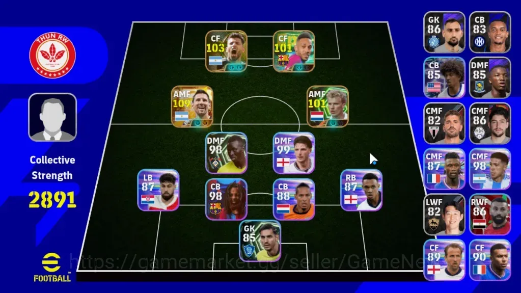 eFootball Accounts Legends & Iconic Players Android|Big Time Lionel Messi 15 Jul'26|3 Epic Sergio Aguero,Aubameyang,Dennis 1