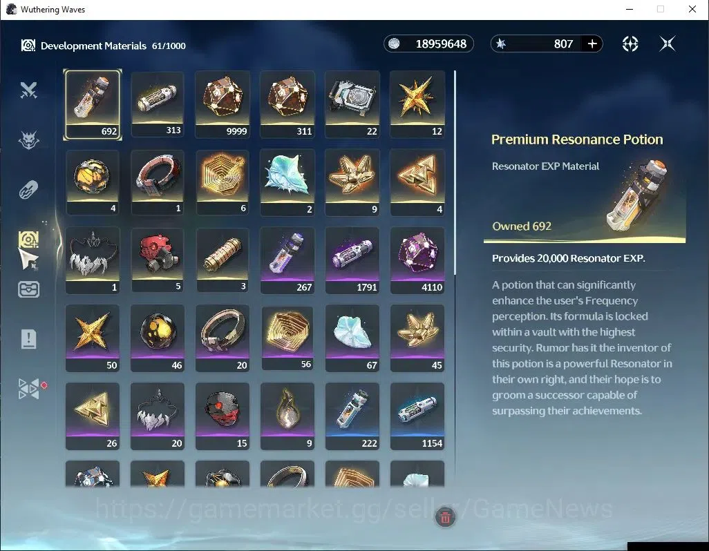 Wuthering Waves Accounts Others SEA |UL 49|2 Limited| Yangyang:Xuanling RC 5 + Signature, Rebecca |DB Lvl 30|MC Male|Log 11