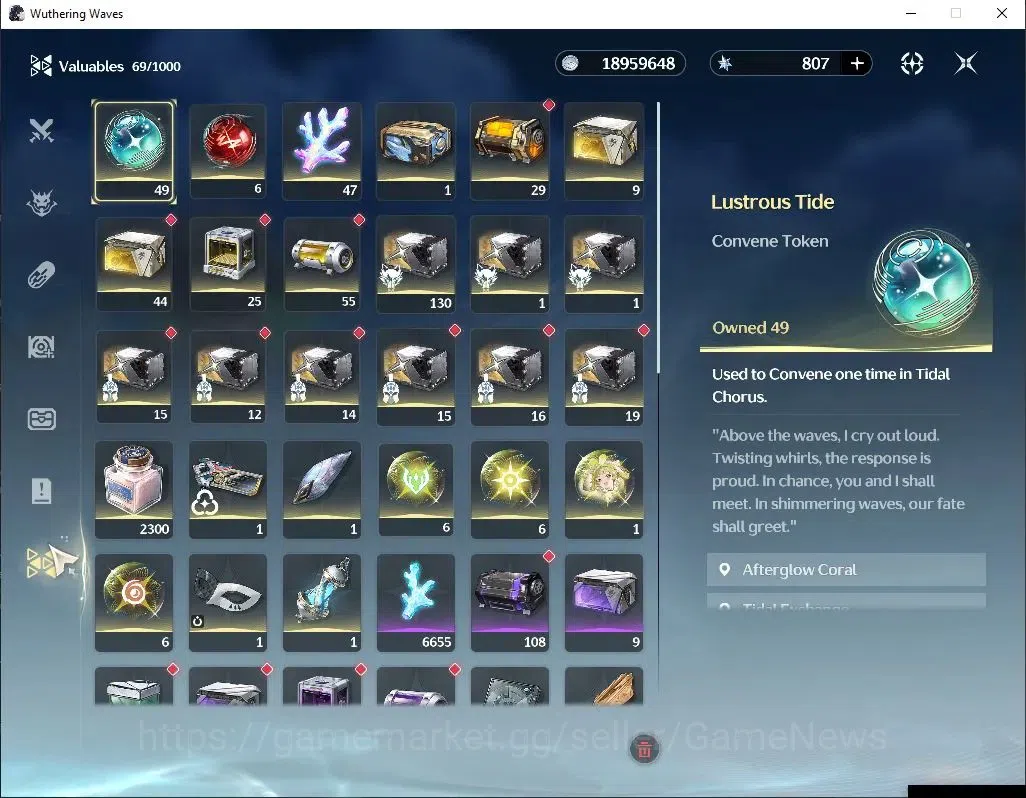 Wuthering Waves Accounts Others SEA |UL 49|2 Limited| Yangyang:Xuanling RC 5 + Signature, Rebecca |DB Lvl 30|MC Male|Log 13