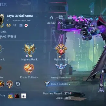 Mobile Legends: Bang Bang Accounts Collector Global|Skin 123|Expert|Collector Natalia,LightBorn Tigreal,Blazing