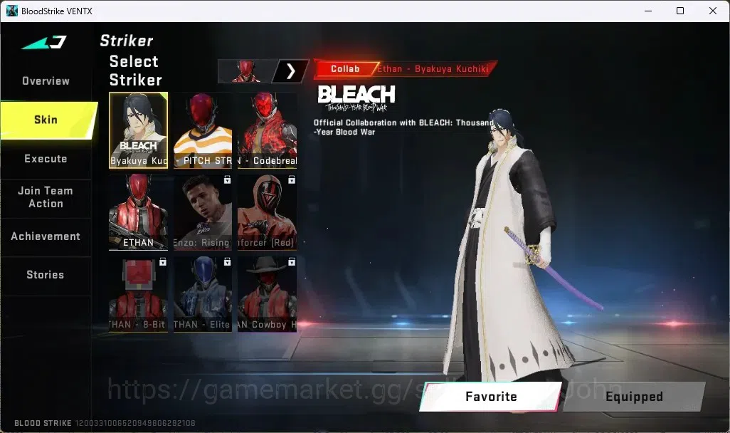 Blood Strike Accounts ASIA | Eternal MP5-Bloodrift | 2 BLEACH+ENZO Colla image 10