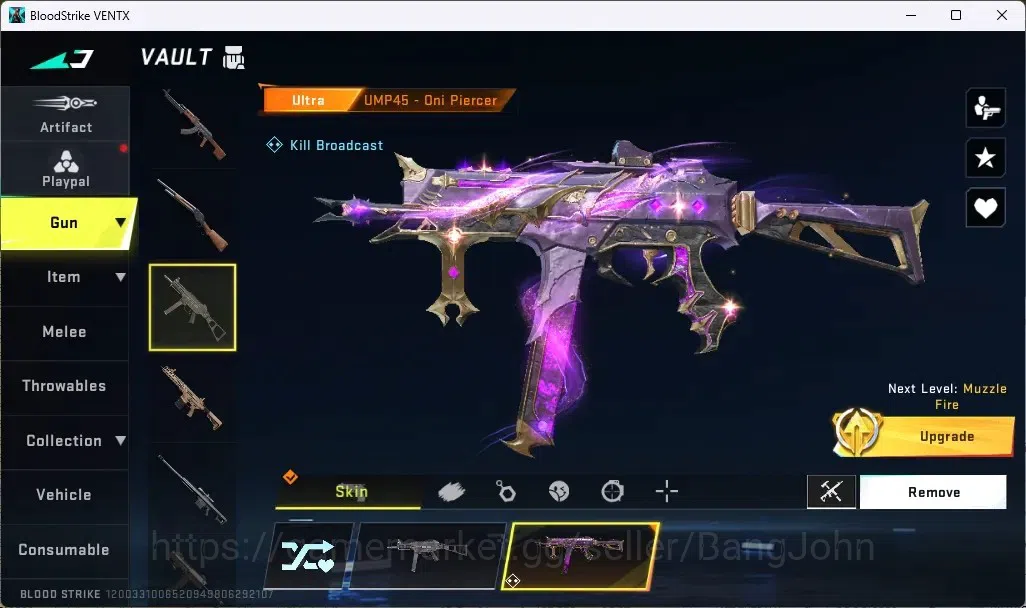 Blood Strike Accounts ASIA | Eternal MP5-Bloodrift | 2 BLEACH+ENZO Colla image 4