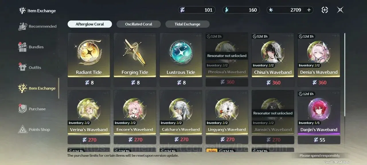 Wuthering Waves Accounts SEA|UL71|SOL3R8|Midgame|8Limit[Denia,Cartethyia,Ch image 7