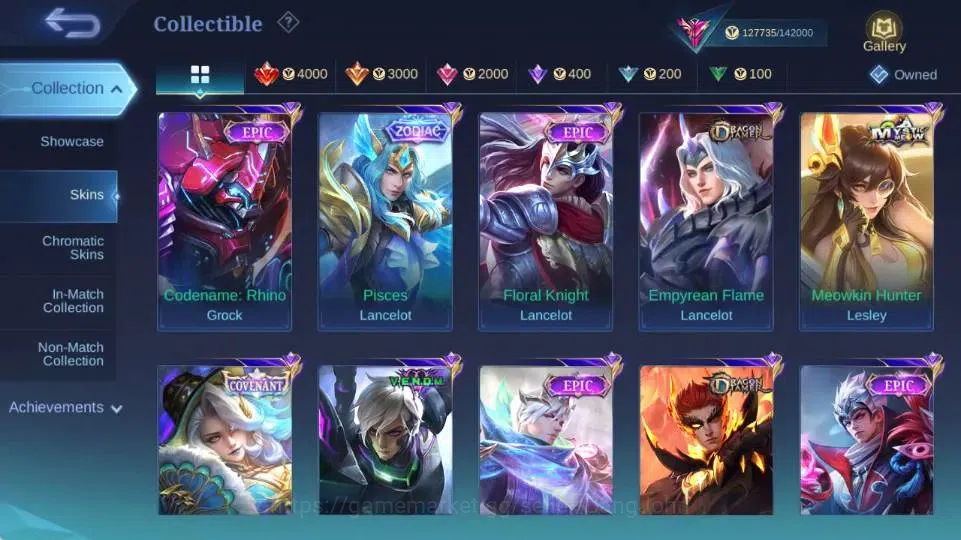 Mobile Legends: Bang Bang Accounts Global|Hero 132|Skin 427|Legend Gusion,Aspriant Ch image 12