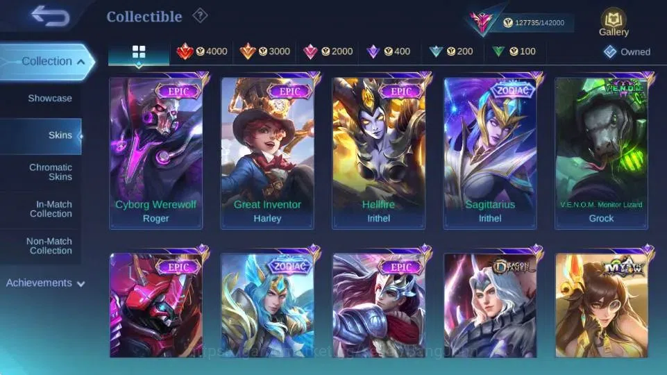 Mobile Legends: Bang Bang Accounts Global|Hero 132|Skin 427|Legend Gusion,Aspriant Ch image 13