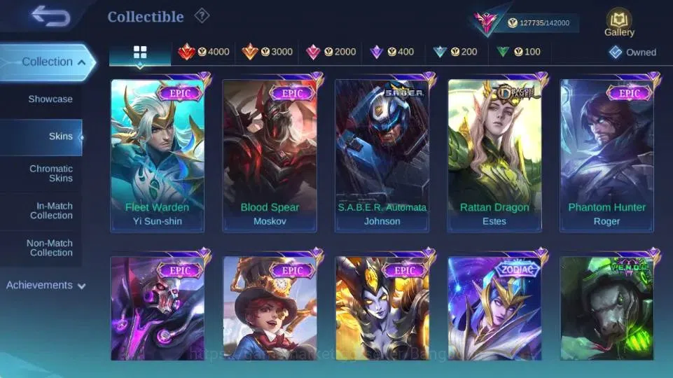 Mobile Legends: Bang Bang Accounts Global|Hero 132|Skin 427|Legend Gusion,Aspriant Ch image 14