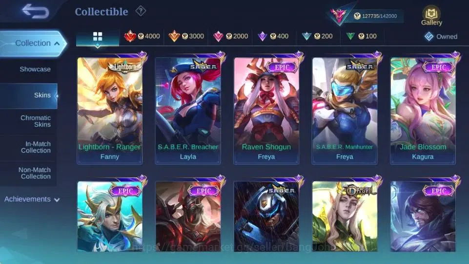 Mobile Legends: Bang Bang Accounts Global|Hero 132|Skin 427|Legend Gusion,Aspriant Ch image 15