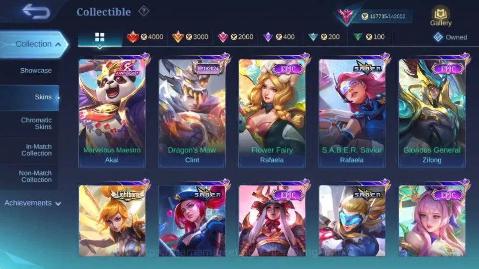 Mobile Legends: Bang Bang Accounts Global|Hero 132|Skin 427|Legend Gusion,Aspriant Ch image 16