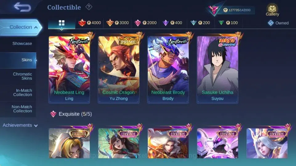 Mobile Legends: Bang Bang Accounts Global|Hero 132|Skin 427|Legend Gusion,Aspriant Ch image 19