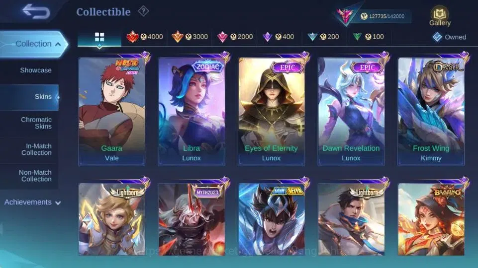 Mobile Legends: Bang Bang Accounts Global|Hero 132|Skin 427|Legend Gusion,Aspriant Ch image 9