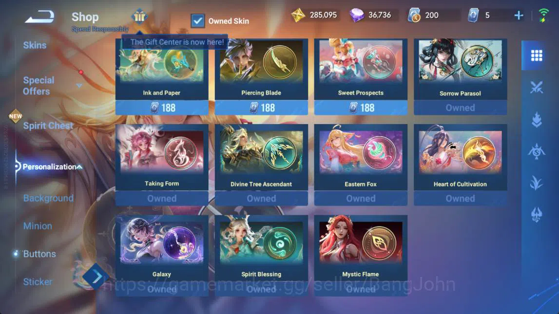 Honor of Kings Accounts GLOBAL | hero 112, skin 154 | flawless arli+daji,  image 4