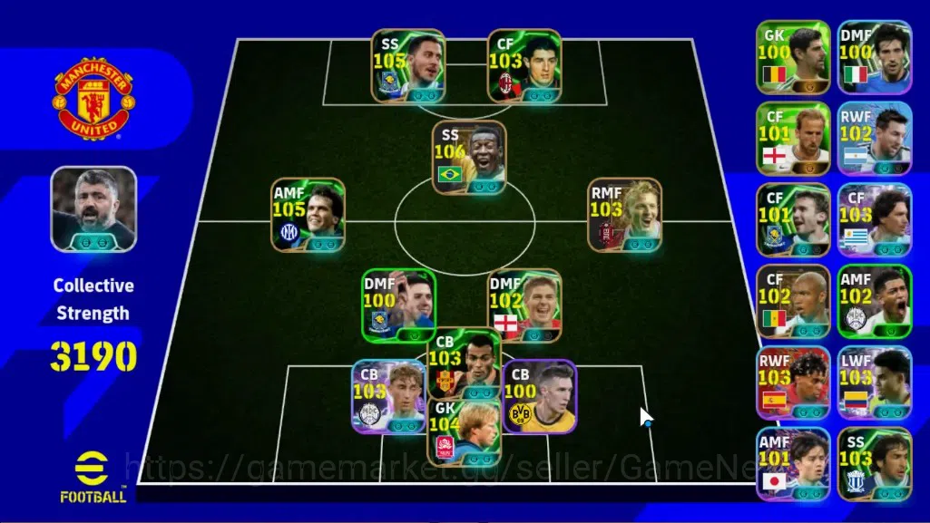 eFootball Accounts Legends & Iconic Players Android|13 Epic Pele,E.Hazard,Lothar Matthaus,Oliver Kahn,Daniele 1