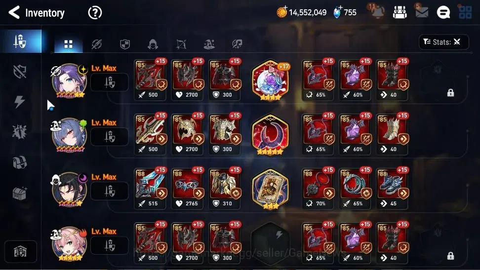 Epic Seven Accounts Limited Hero Global Unverif|3 ML(Belian,Apocalypse Ravi, Lionheart Cermia)+Ab 17