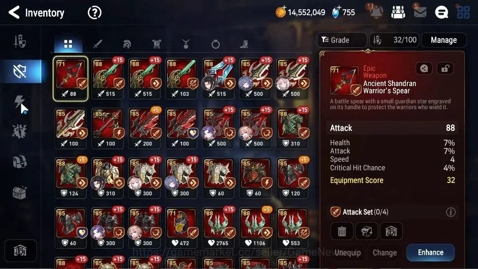 Epic Seven Accounts Limited Hero Global Unverif|3 ML(Belian,Apocalypse Ravi, Lionheart Cermia)+Ab 18