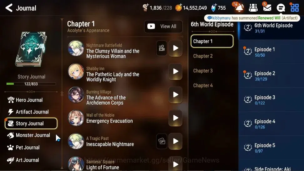 Epic Seven Accounts Limited Hero Global Unverif|3 ML(Belian,Apocalypse Ravi, Lionheart Cermia)+Ab 8