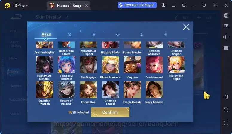 Honor of Kings Accounts Global Hero112 Skin104 |Legend Yao|Lny DaQiao|Limi image 5