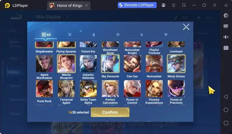 Honor of Kings Accounts Global Hero112 Skin104 |Legend Yao|Lny DaQiao|Limi image 7
