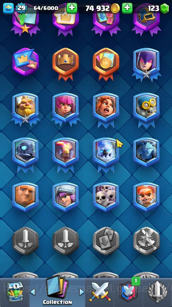 Clash Royale Accounts Midgame Lv 20|Trophy 3310|KTL 8|Limited Skin|Card 58| 1 Hero 2 EVO 17 Legendary 31 Epic 30 Rare 29 10