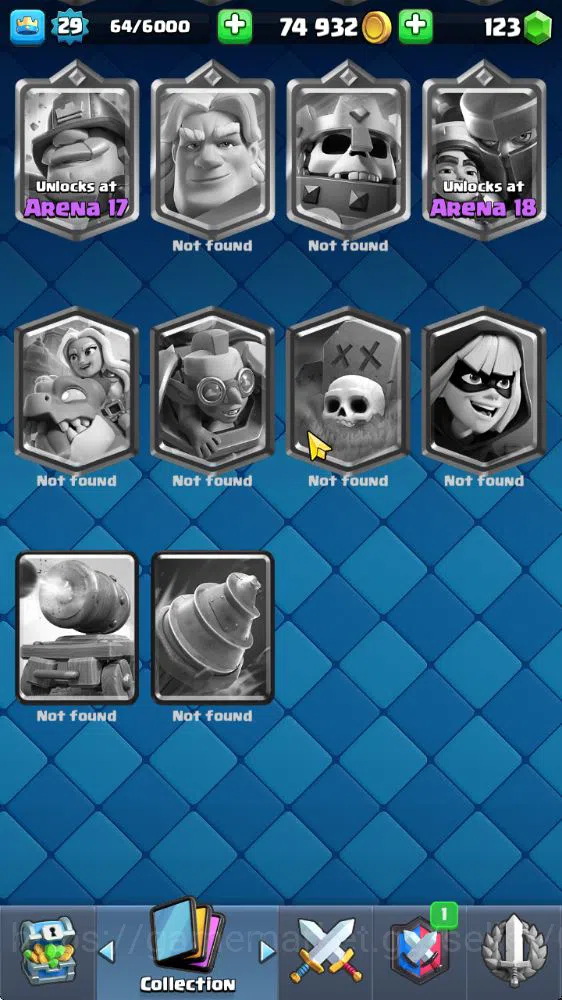 Clash Royale Accounts Midgame Lv 20|Trophy 3310|KTL 8|Limited Skin|Card 58| 1 Hero 2 EVO 17 Legendary 31 Epic 30 Rare 29 20