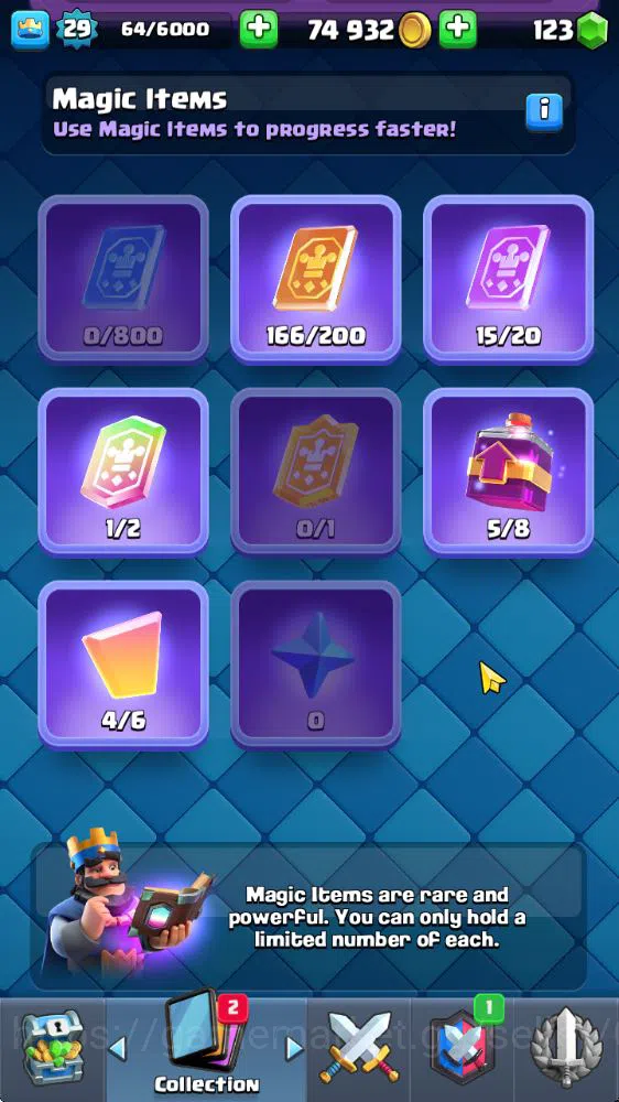 Clash Royale Accounts Midgame Lv 20|Trophy 3310|KTL 8|Limited Skin|Card 58| 1 Hero 2 EVO 17 Legendary 31 Epic 30 Rare 29 6
