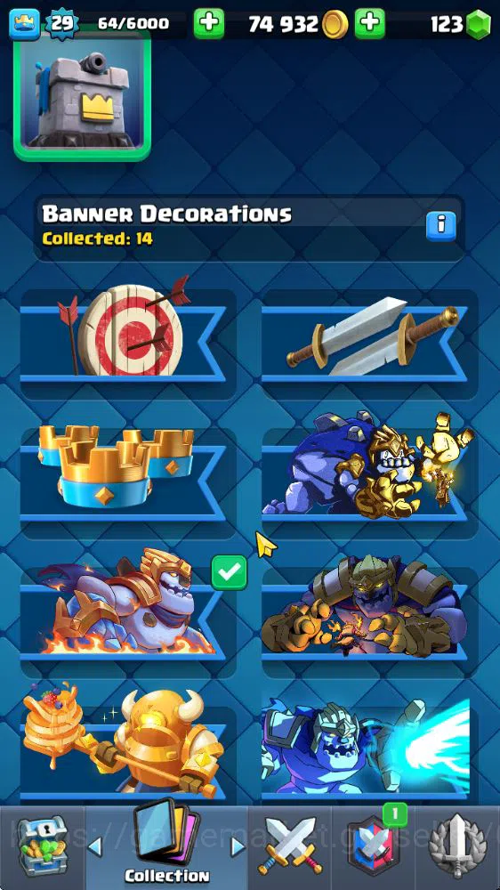 Clash Royale Accounts Midgame Lv 20|Trophy 3310|KTL 8|Limited Skin|Card 58| 1 Hero 2 EVO 17 Legendary 31 Epic 30 Rare 29 8
