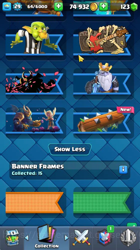 Clash Royale Accounts Midgame Lv 20|Trophy 3310|KTL 8|Limited Skin|Card 58| 1 Hero 2 EVO 17 Legendary 31 Epic 30 Rare 29 9