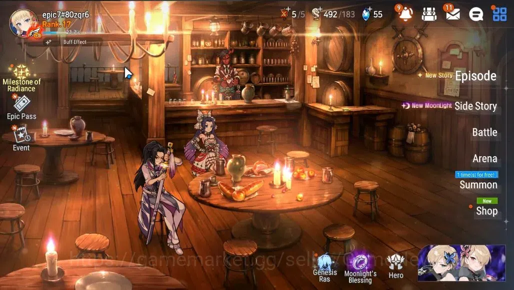Epic Seven Accounts GLOBAL Unverif|NewEra|2 ML (Rhinna&Luciella,Dark C image 1