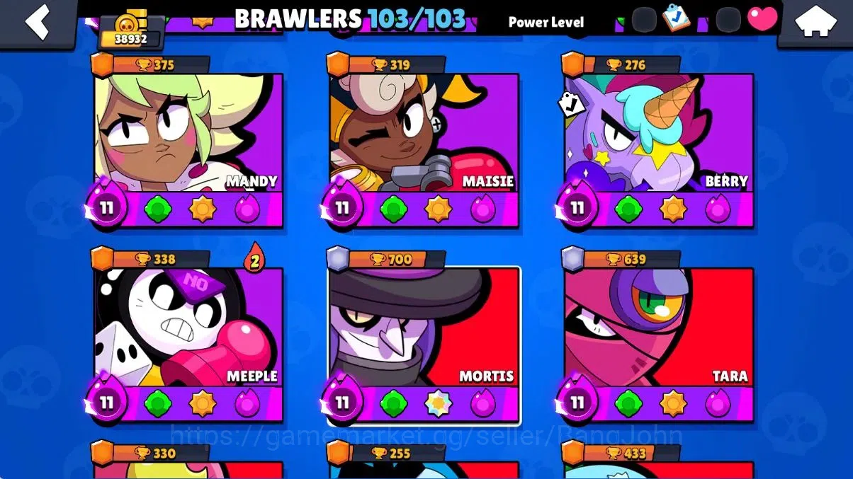 Brawl Stars Accounts Android|38932 Thropy|103 Brawler-60 MaxLv.|50 Hype image 10