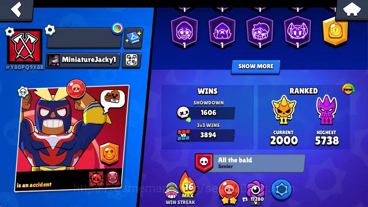 Brawl Stars Accounts Android|38932 Thropy|103 Brawler-60 MaxLv.|50 Hype image 3
