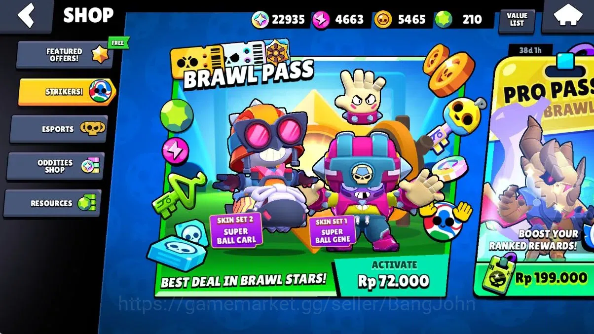 Brawl Stars Accounts Android|38932 Thropy|103 Brawler-60 MaxLv.|50 Hype image 5