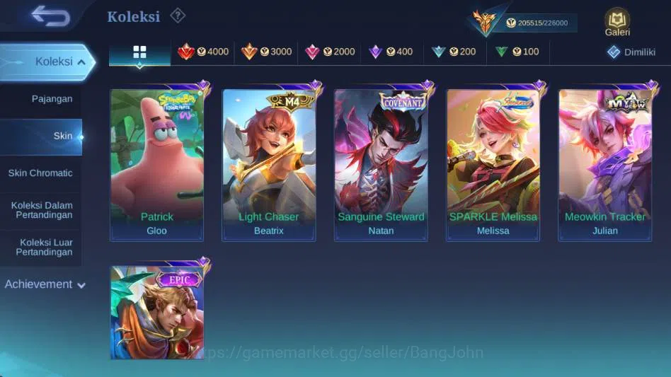 Mobile Legends: Bang Bang Accounts Global,Skin 578,Hero 132,Legnd(miya,saber,aluc,fre image 17