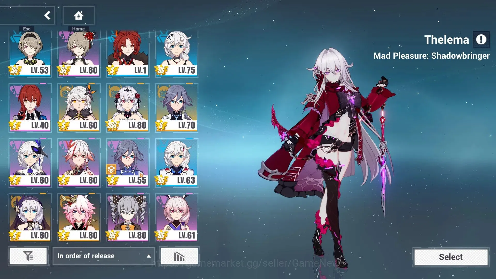 Honkai Impact 3rd Accounts SEA Lv88| Elysia Hi Love Elf, Ba-Dum,Vita,Theresa, image 4