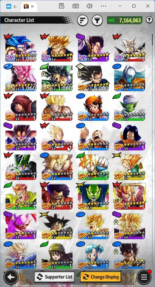 Dragon Ball Legends Accounts Global |Lvl 146|7.16M Total Power|1.3K CC|2 LR|4 U image 14