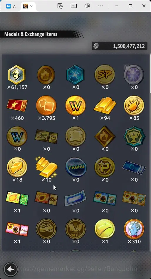 Dragon Ball Legends Accounts Global |Lvl 146|7.16M Total Power|1.3K CC|2 LR|4 U image 2