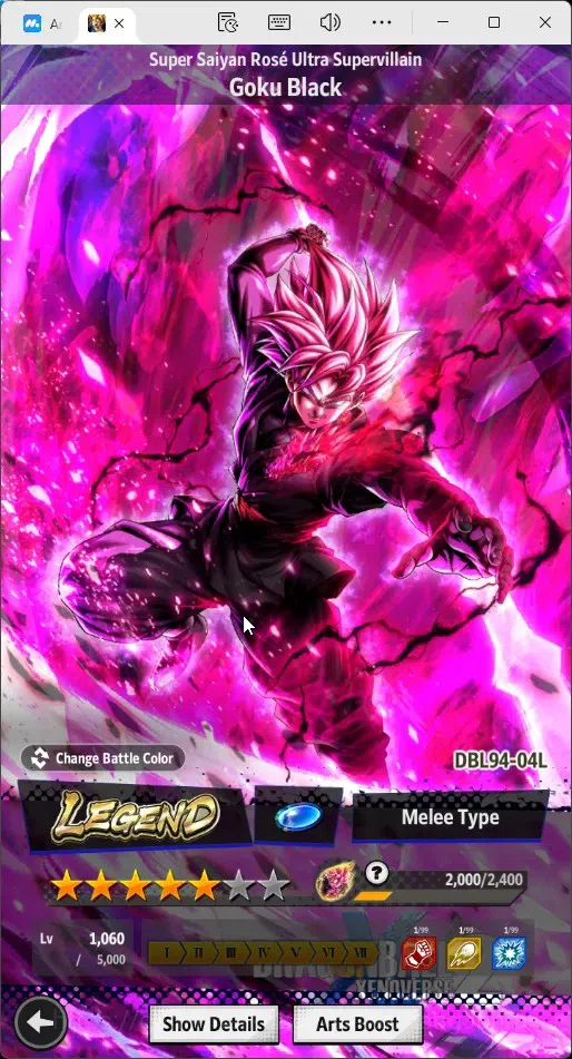 Dragon Ball Legends Accounts Global |Lvl 146|7.16M Total Power|1.3K CC|2 LR|4 U image 9