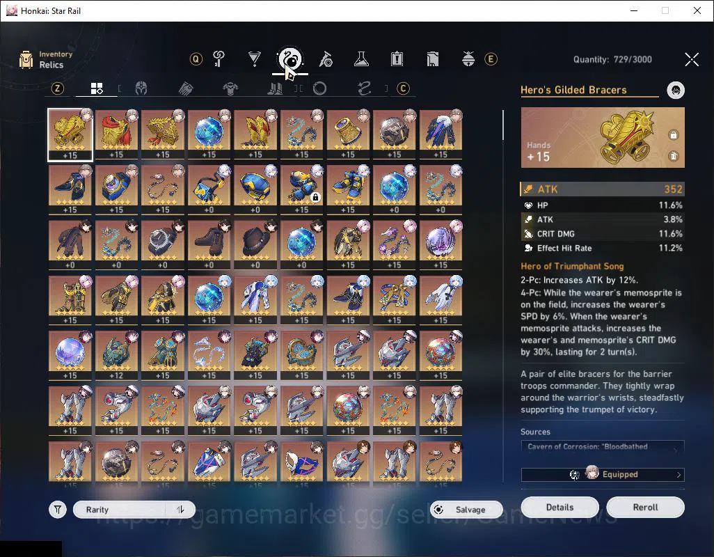 Honkai Star Rail Accounts Asia|TL 70|10 Limited|[Evernight,Hysilens,FireflyE image 9
