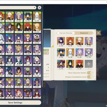 Genshin Impact Accounts Others ASIA|AR 55|5 Limited + 6 (*5 Wp)|(Raiden Shogun,Kazuha)+Sign,Mavuika,Wanderer,Zibai|3