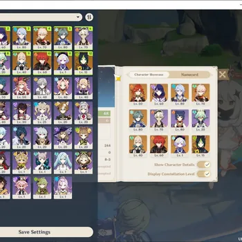 Genshin Impact Accounts Mid Game ASIA|AR 48|5 Limited + 1 (*5 Weapon)|(Lohen)+Sign,Kazuha,Ayato,Mavuika,Raiden
