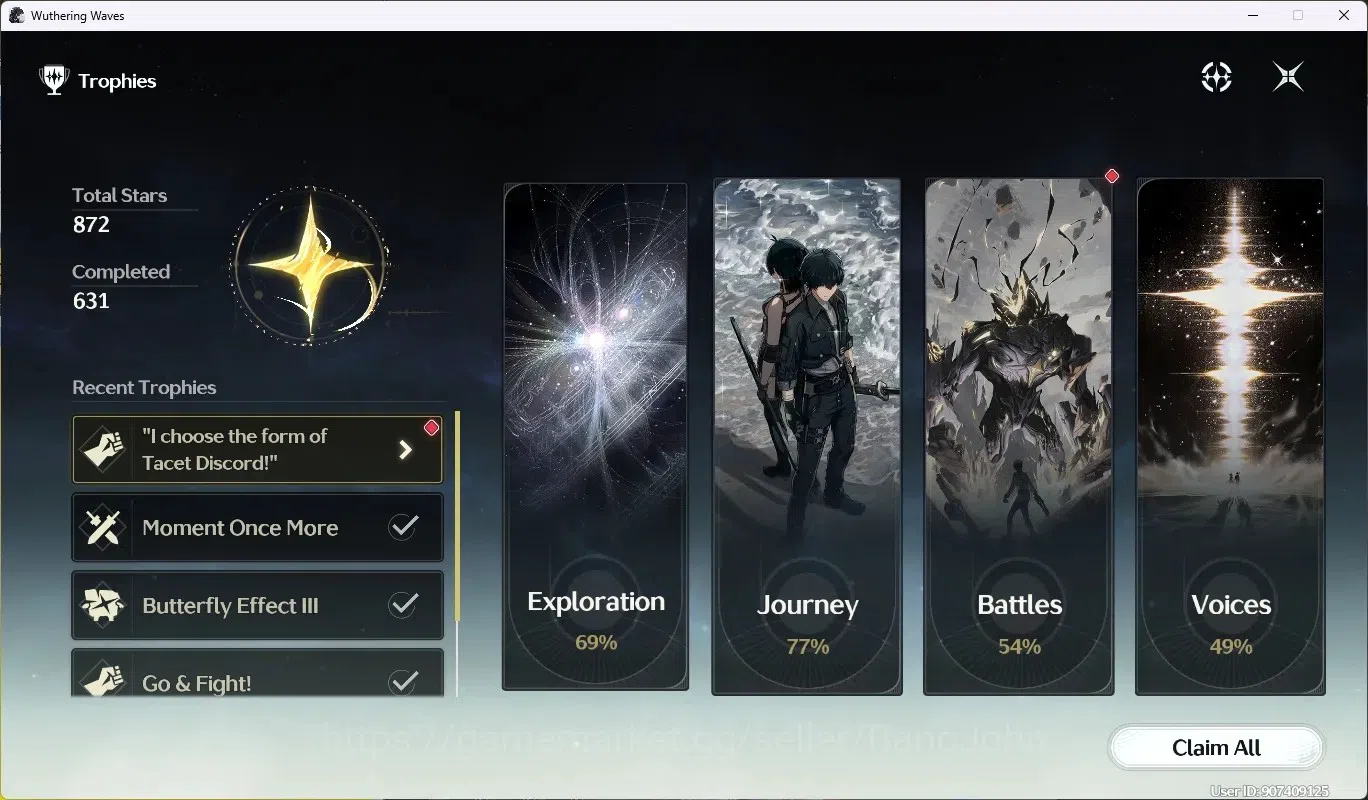 Wuthering Waves Accounts SEA|UL 51|Rank 6|4 Char Limited [Hiyuki,Lynae,Chis image 10