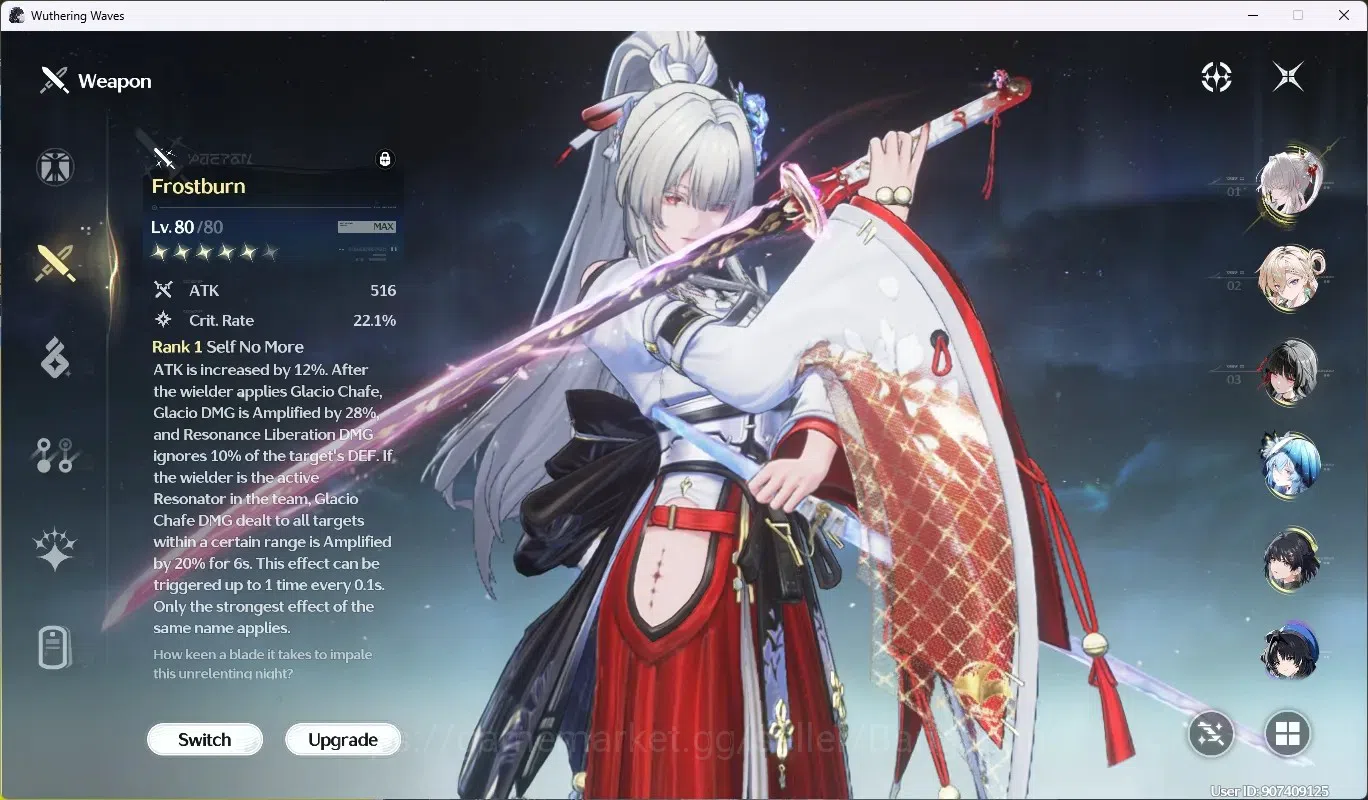Wuthering Waves Accounts SEA|UL 51|Rank 6|4 Char Limited [Hiyuki,Lynae,Chis image 4