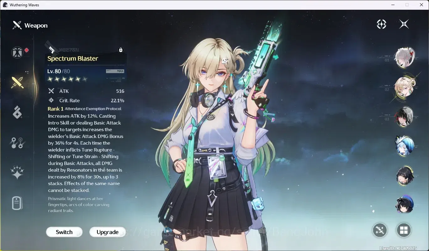 Wuthering Waves Accounts SEA|UL 51|Rank 6|4 Char Limited [Hiyuki,Lynae,Chis image 5