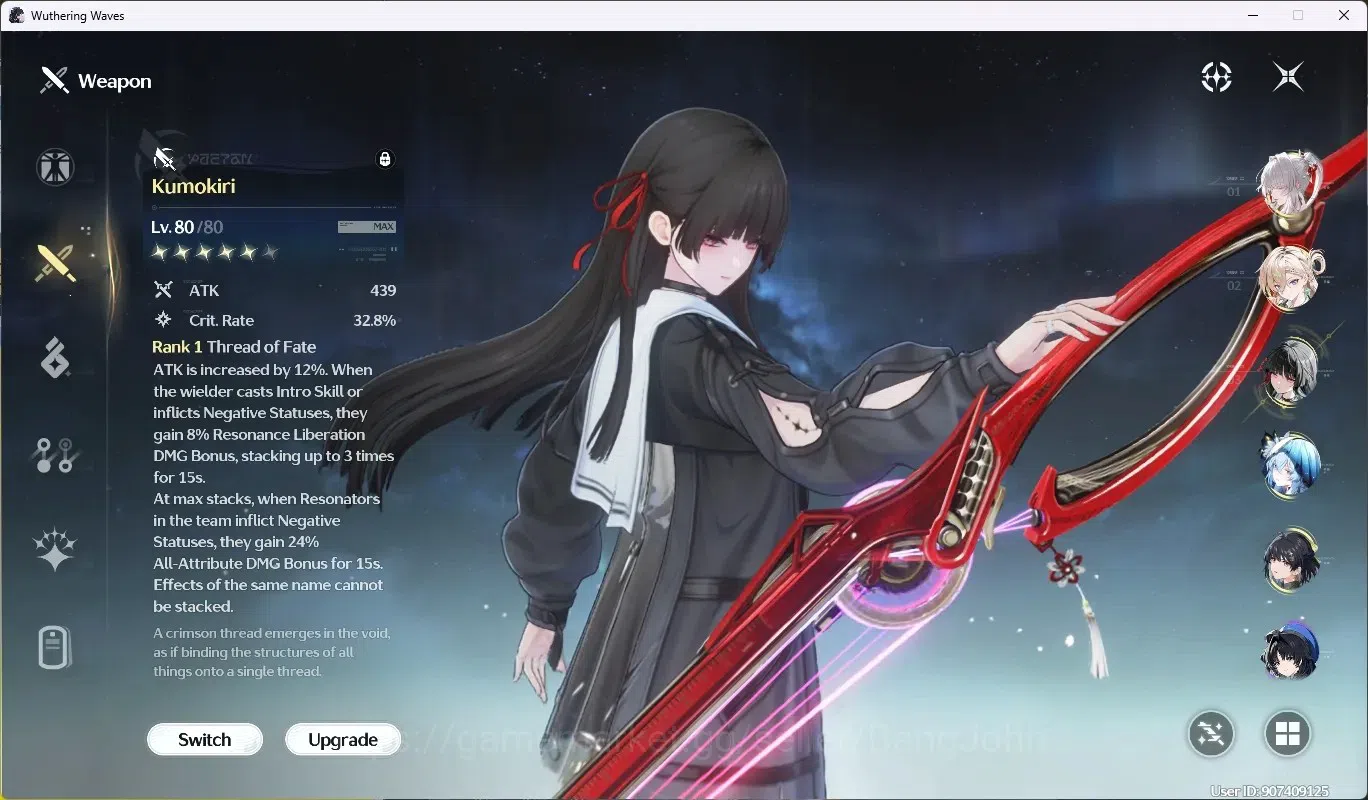 Wuthering Waves Accounts SEA|UL 51|Rank 6|4 Char Limited [Hiyuki,Lynae,Chis image 6