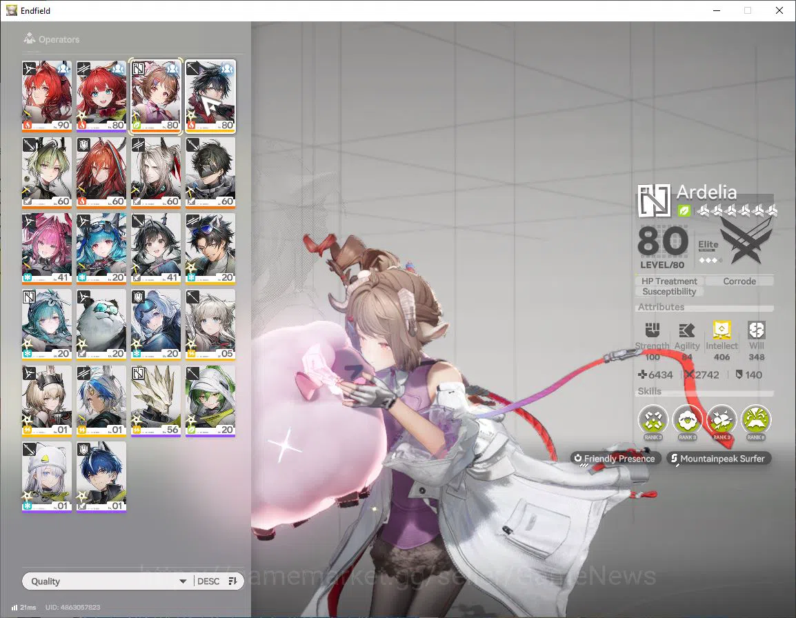 Arknights: Endfield Accounts Asia|Lv53|7SSR[(Ardelia,Leavatain,Progranichnik])+ image 3