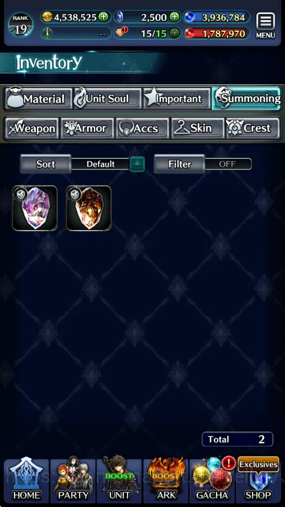 Last Cloudia Accounts Low-End GLOBAL Rank 19| 2.5k Crystal| TopTier Units (Seadrael, SMS & T, G.Lilaha, GH Adel, Kyle 11