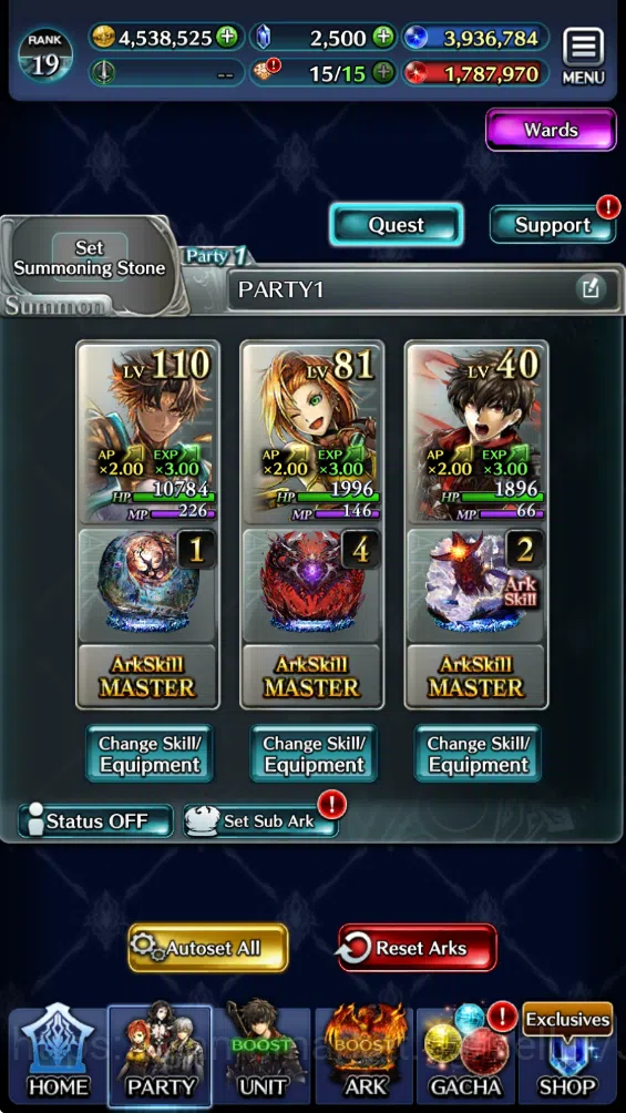 Last Cloudia Accounts Low-End GLOBAL Rank 19| 2.5k Crystal| TopTier Units (Seadrael, SMS & T, G.Lilaha, GH Adel, Kyle 3