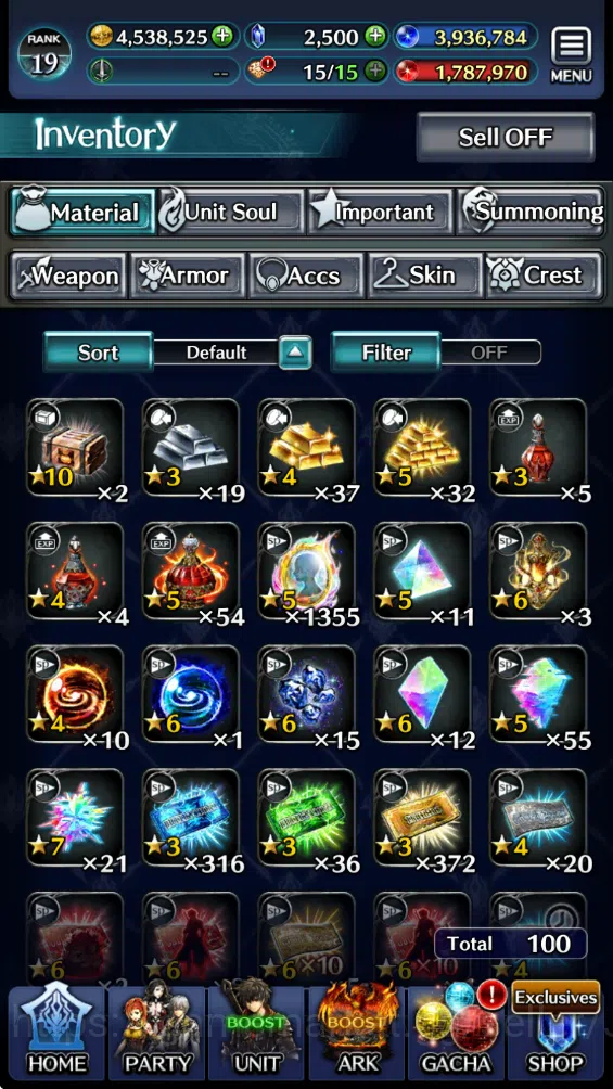 Last Cloudia Accounts Low-End GLOBAL Rank 19| 2.5k Crystal| TopTier Units (Seadrael, SMS & T, G.Lilaha, GH Adel, Kyle 8