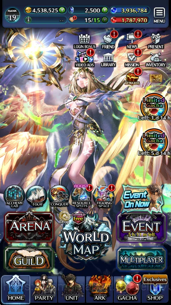 Last Cloudia Accounts Low-End GLOBAL Rank 19| 2.5k Crystal| TopTier Units (Seadrael, SMS & T, G.Lilaha, GH Adel, Kyle 9