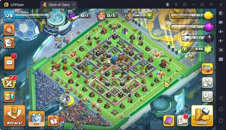Clash of Clans Accounts High-End TH12-BH8|Lv.124|BK59,AQ59,MP37,G32,|BM20,BC15,HH6|3 Legendary,5 Gold Skins|646 Gems|CN 1