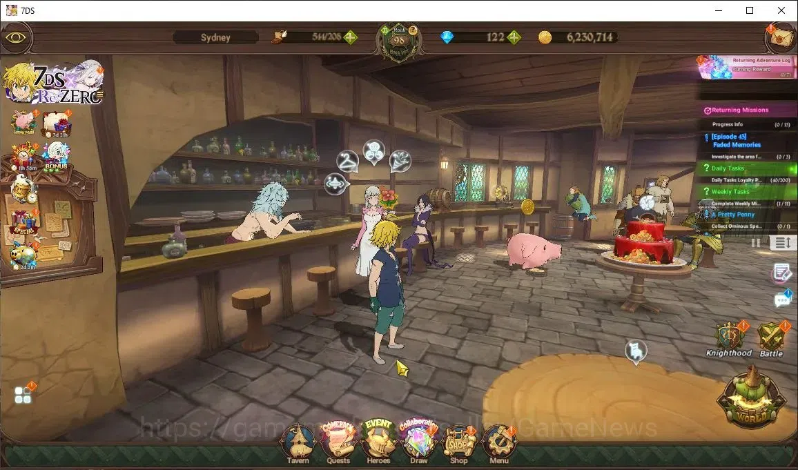 The Seven Deadly Sins: Grand Cross Accounts Midgame Asia|7M CC|62 LS+122 DM|5 LR+11 UR+Many 1