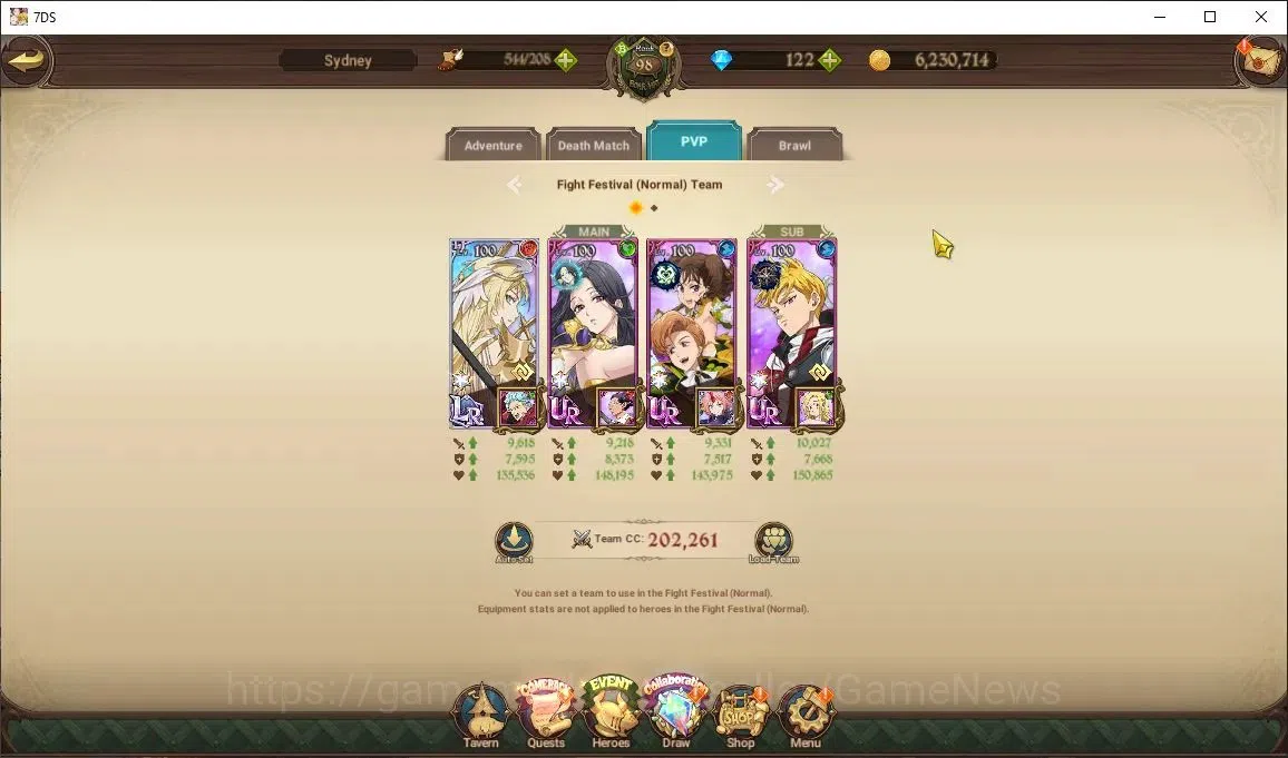 The Seven Deadly Sins: Grand Cross Accounts Midgame Asia|7M CC|62 LS+122 DM|5 LR+11 UR+Many 16